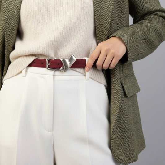 Adjustable Buckle Skinny Belt