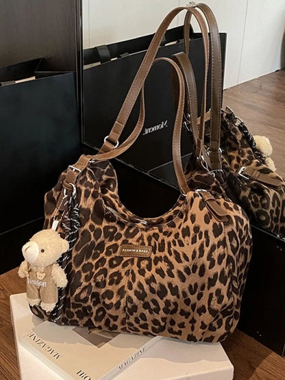Leopard Adjustable Strap Shoulder Bag