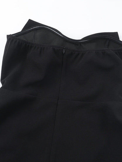 Bowknot Strapless A-Line Mini Dress