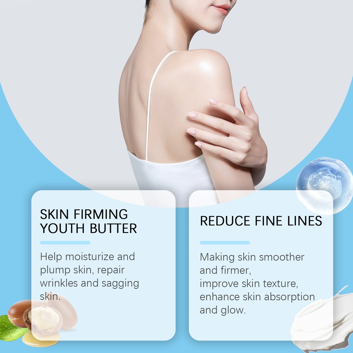West&Month Body Skin Firming Cream, Cream Gentle Repair Hydrating Light Line Body Firming Cream