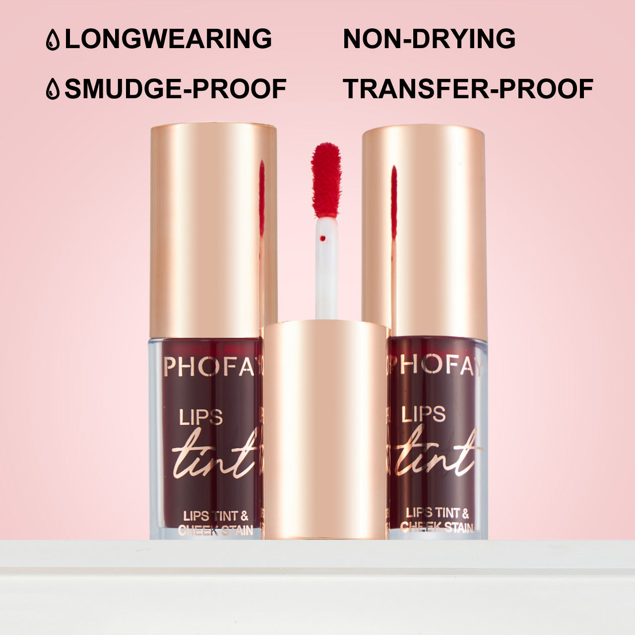 Phofay Long-Wearing Non-Drying Lip & Cheek Tint – 4 ML