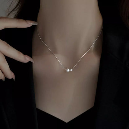 925 Sterling Silver Pearl Necklace