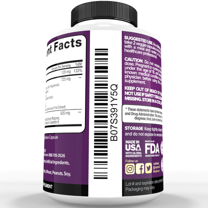 Nutrivein Premium Resveratrol 1450mg - 120 Capsules