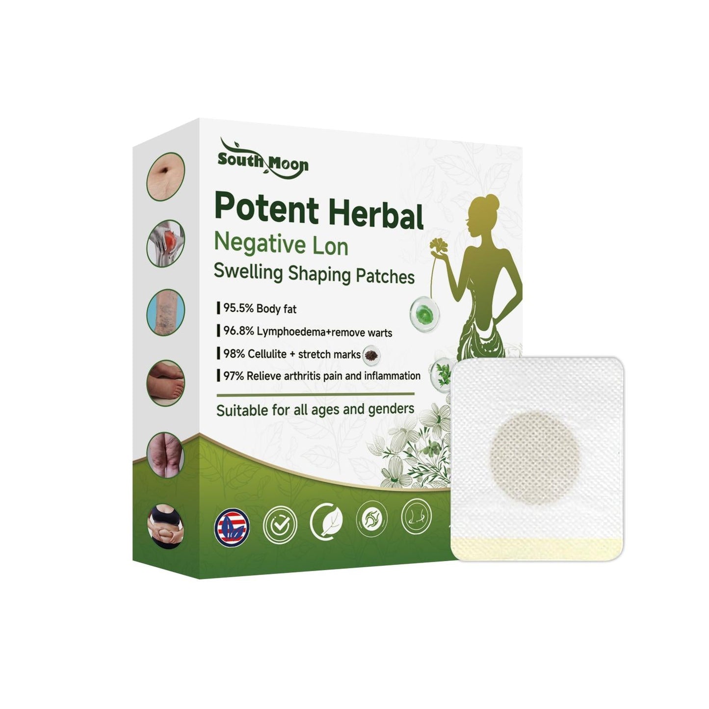 Potent Herbal Negative Ion Swelling Shaping Patches