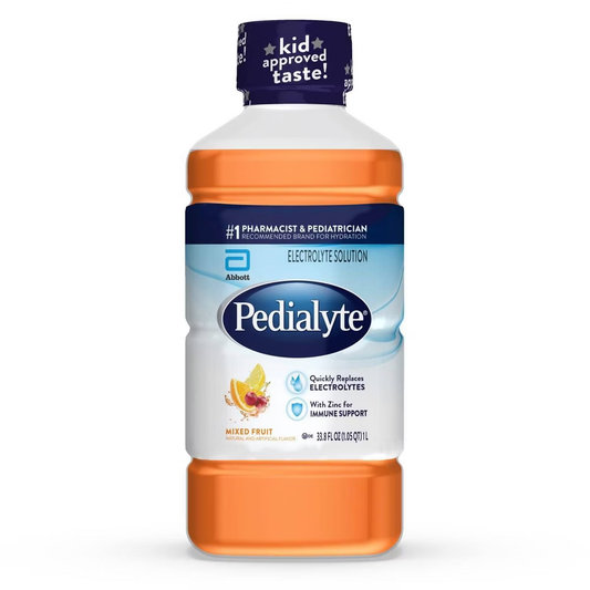 Pedialyte Electrolyte Solution Mixed Fruits Hydration Drink (33.8 oz)