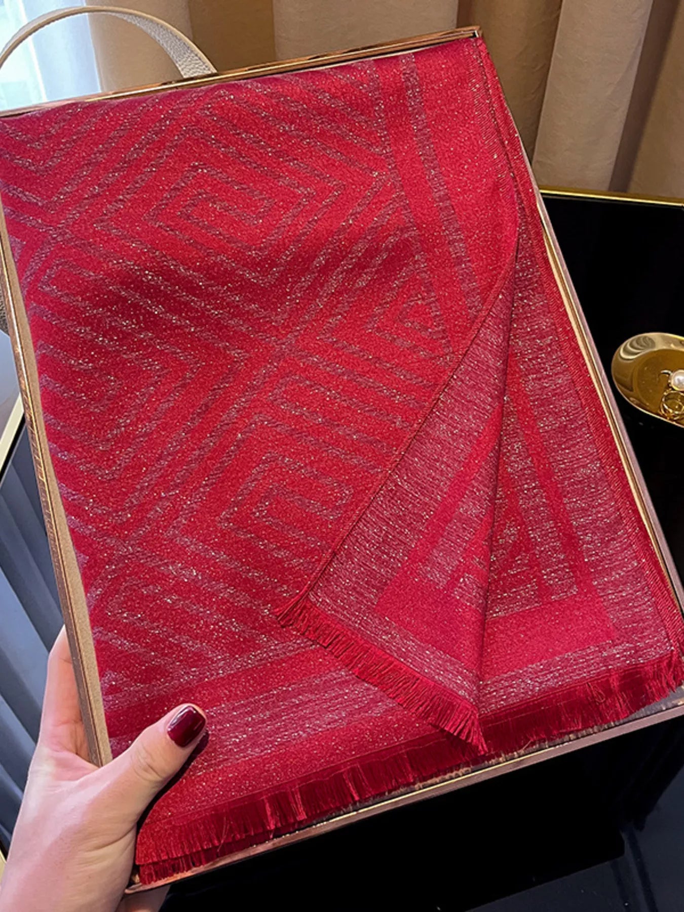 Raw Hem Lightweight Scarf