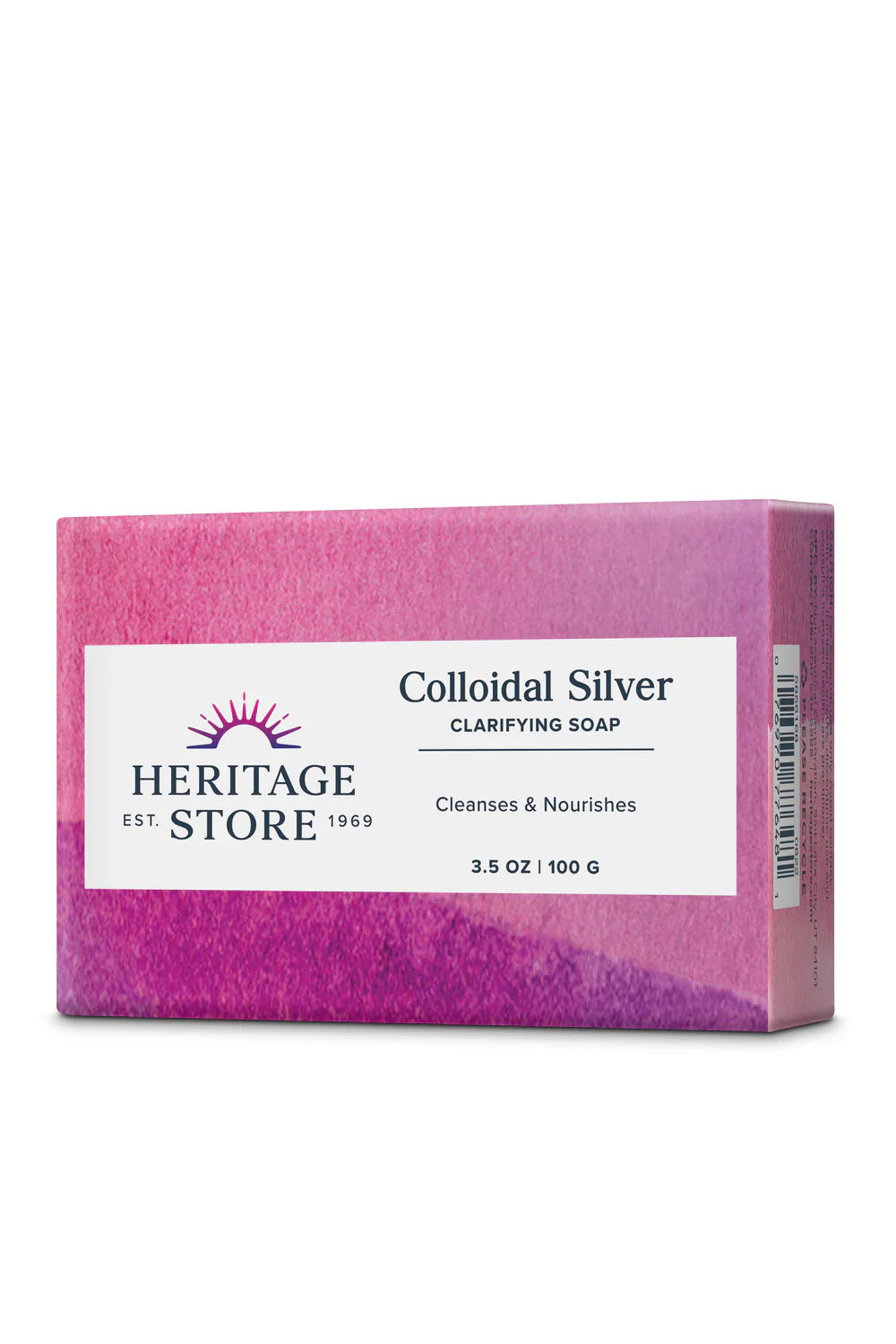 Heritage Store Colloidal Silver Bar Soap 3.5 Oz Pack of 3
