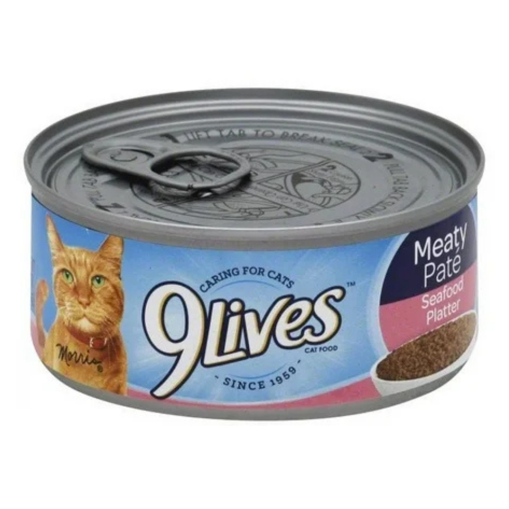 9Lives Meaty Paté Seafood Platter Wet Cat Food (5.5oz)