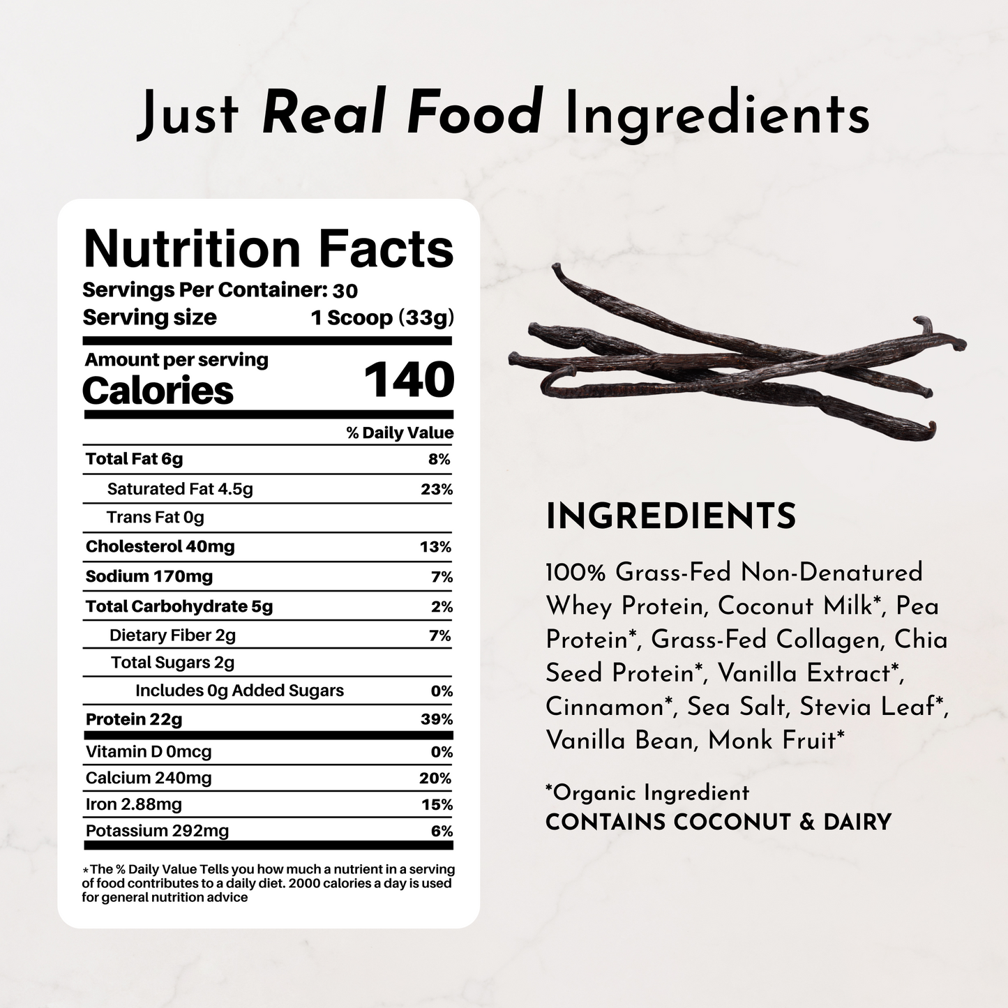 Vanilla Bean Protein Powder