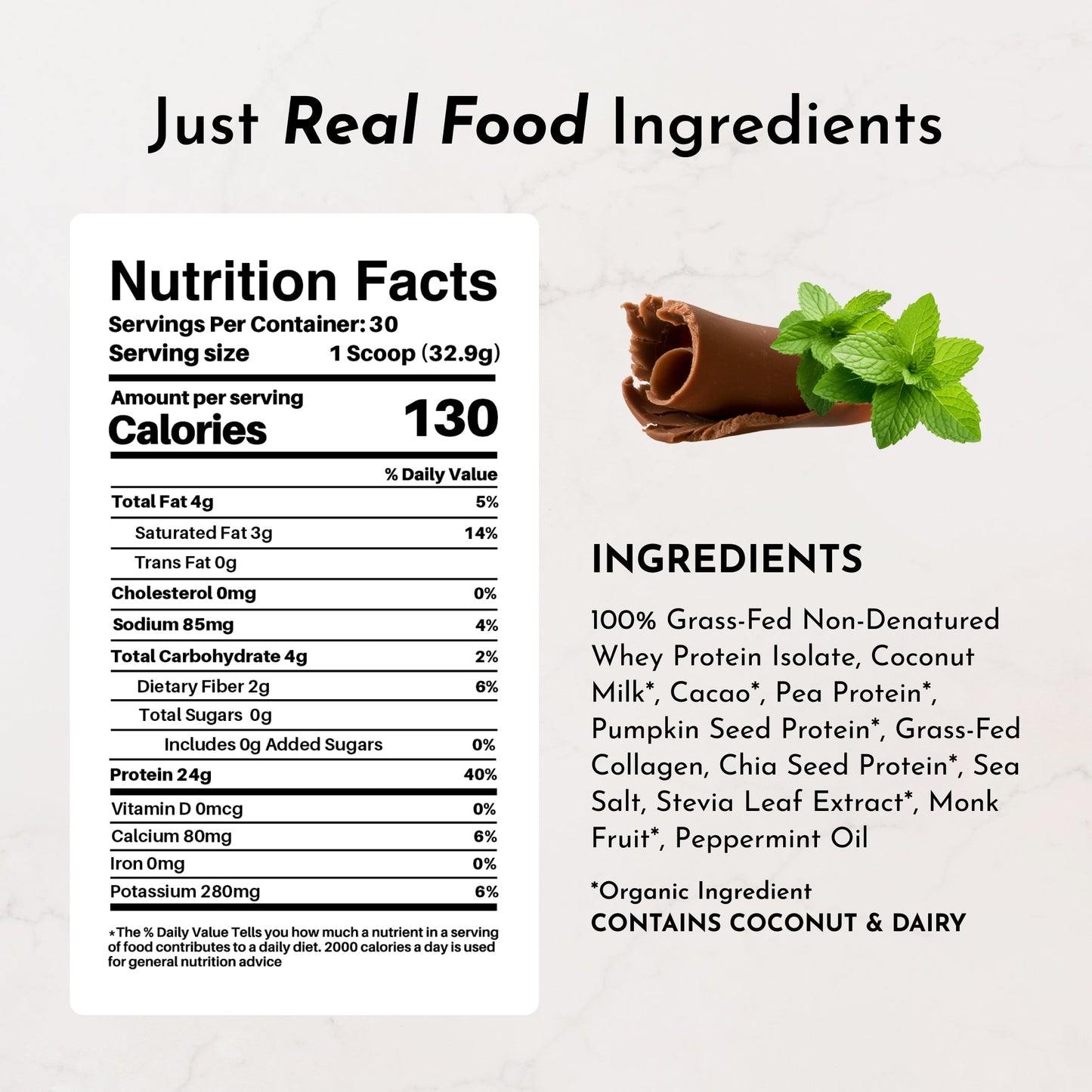 Mint Chocolate Protein Powder