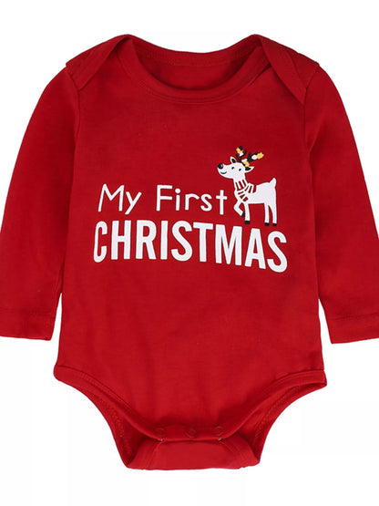 Children's My First Christmas Reindeer Baby Outfit Set
