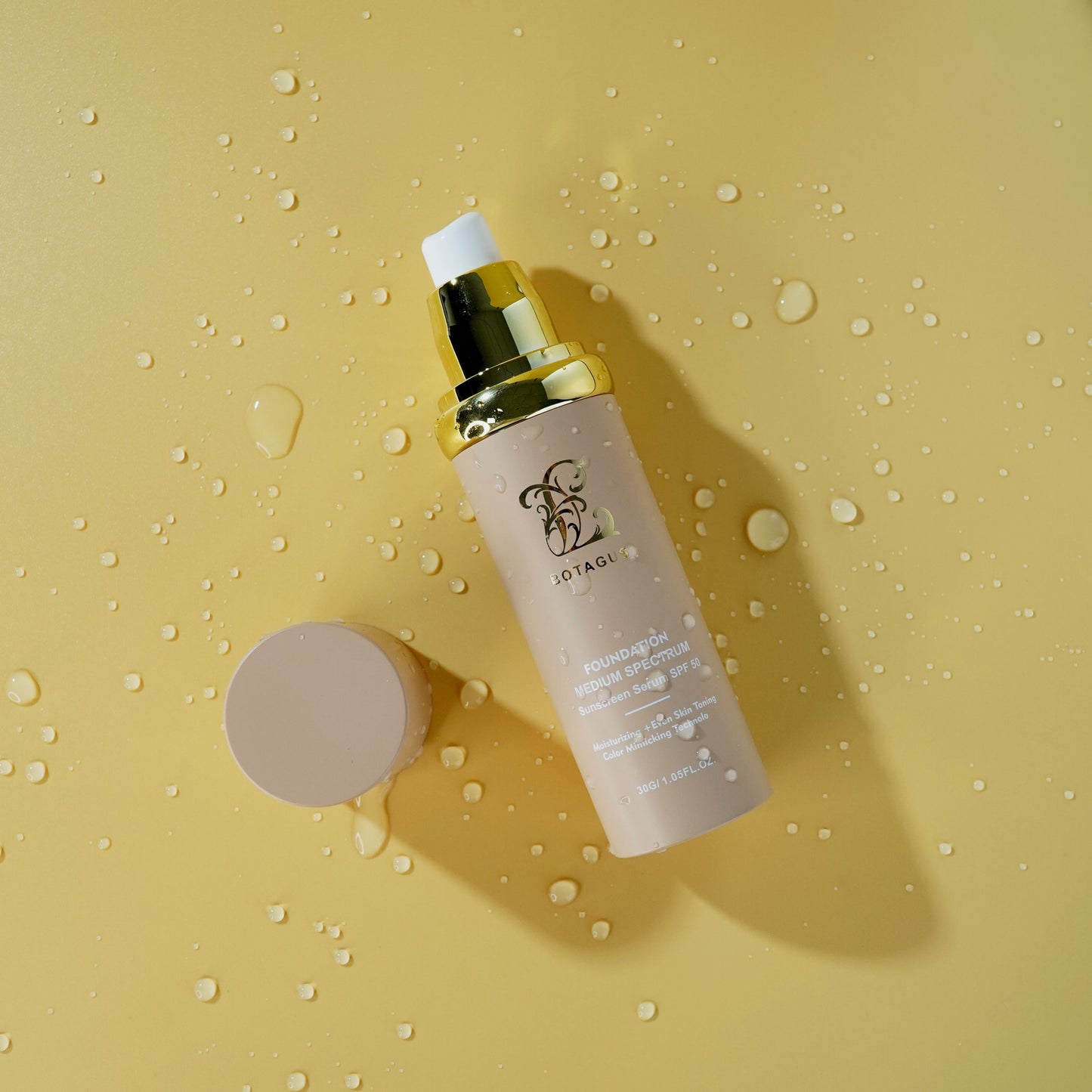 Foundation 4 In 1 Medium Spectrum,,Protecting From Sun With SPF50,For Gym, Sports, Dancing Concealer Coverage Flawless