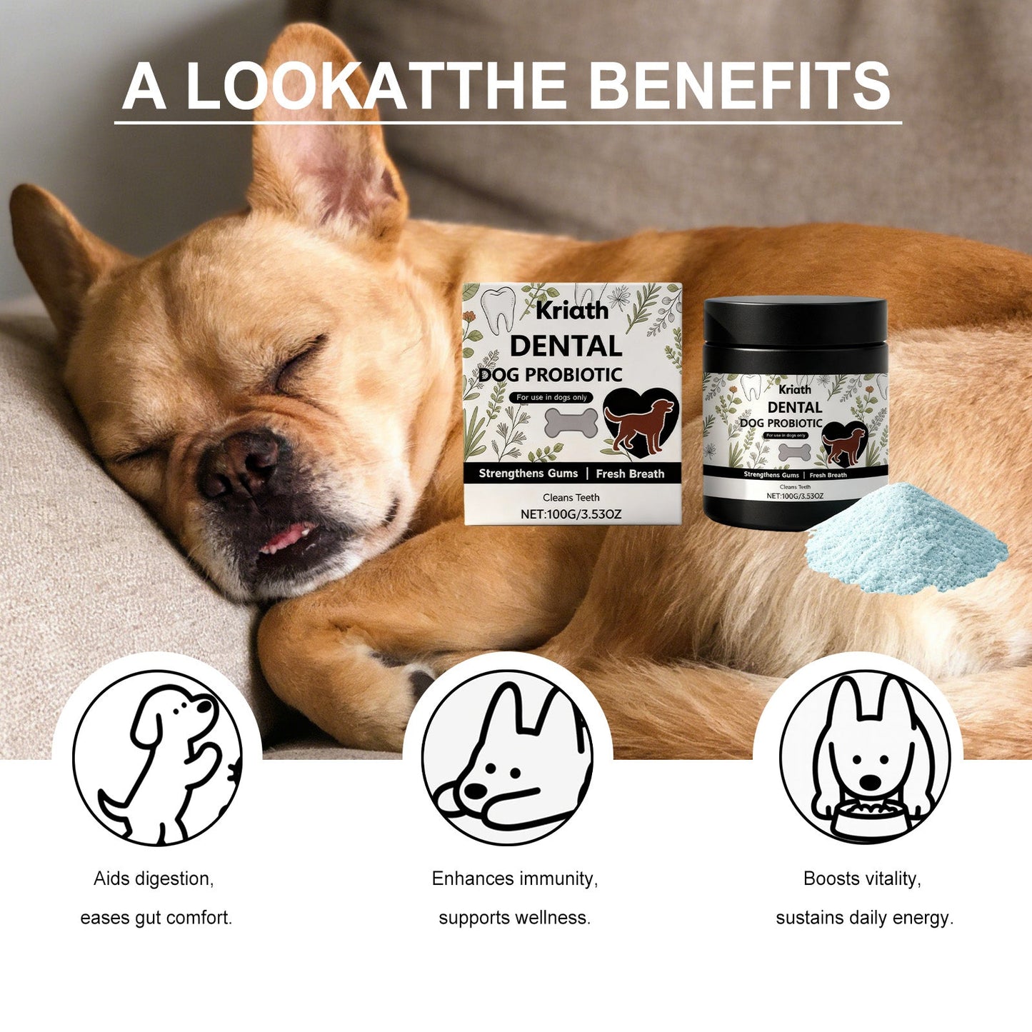 Dog Tooth Care Powder Supplement