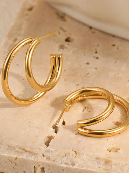 Stainless Steel Hoop Earrings
