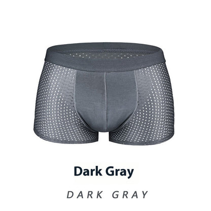 Ice Silk Men's Shorts Head Plus Size Boxer Briefs