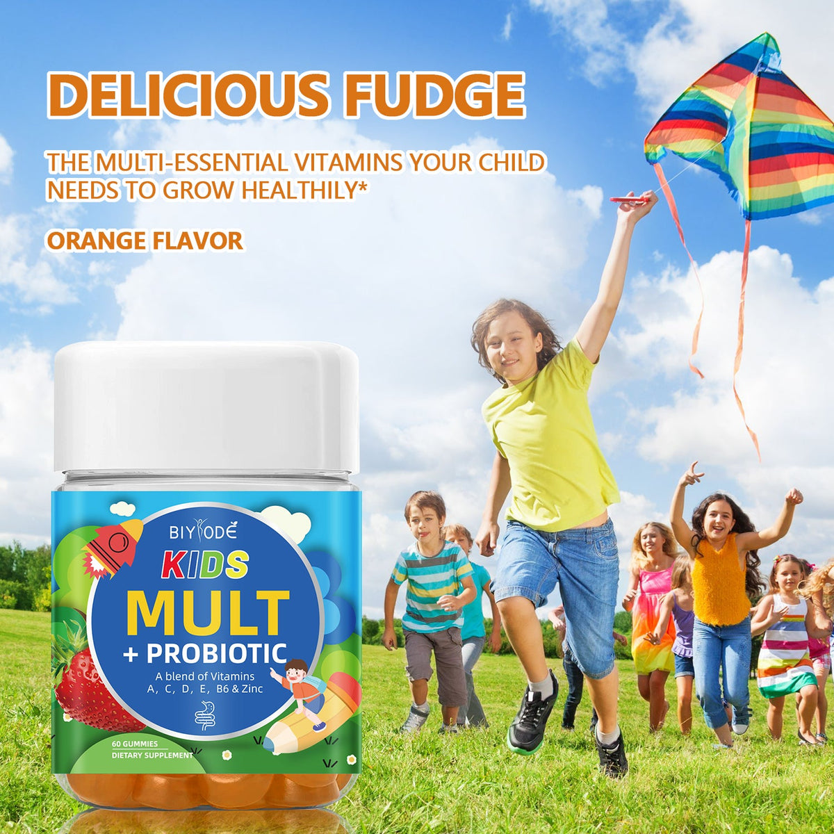Private Label Vegan Kids Multivitamin Gummies Bulk 120 Count Health Food Supplement