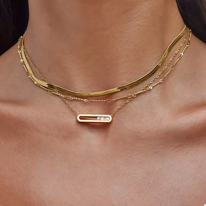 18K Gold-Plated Pendant Necklace