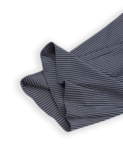 Striped Sleeveless Top and Wide-Leg Pants Set