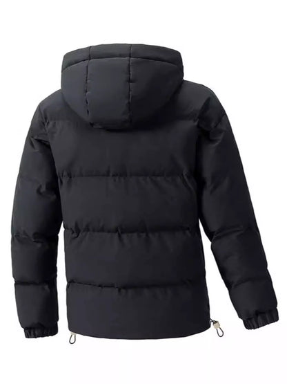 Men's Plus Size Warm Padded Hooded Puffer Jacket