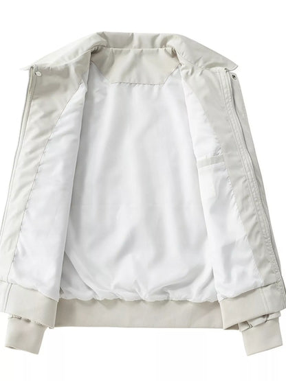 Men's Plus Size Zip Up Long Sleeve Jacket