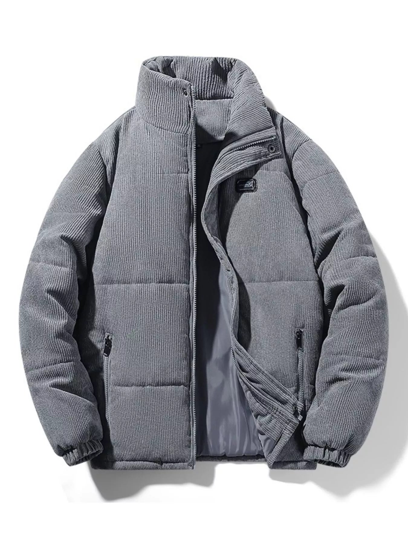 Men's Plus Size Corduroy Padded Winter Coat