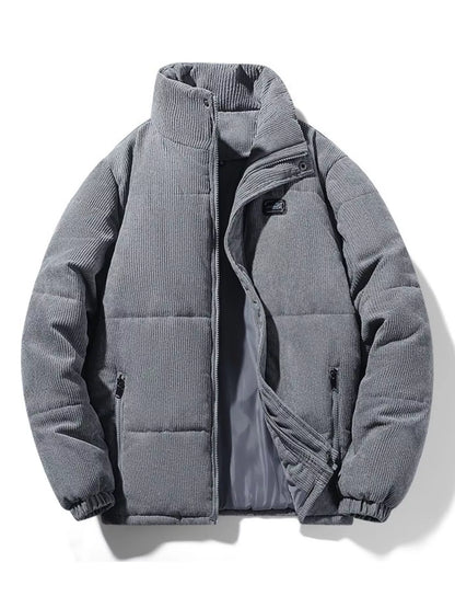 Men's Plus Size Corduroy Padded Winter Coat