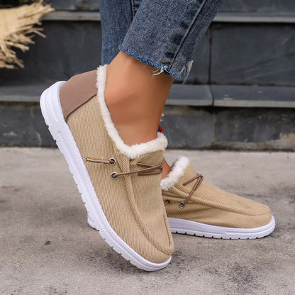 Faux Fur Lined Slip-Ons