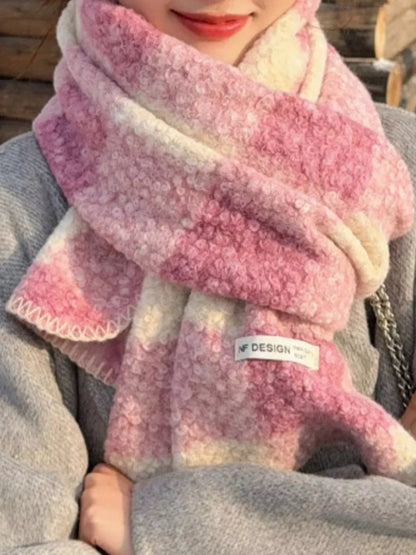Plaid Pattern Winter Scarf