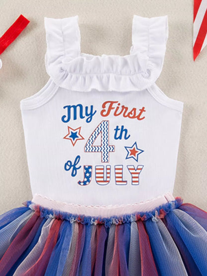 Children's Patriotic Graphic Tutu Dress