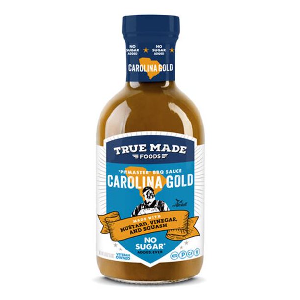 True Made Foods Carolina Gold BBQ Sauce (Pack of 6 - 18 Oz)