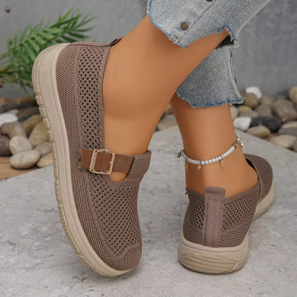 Round Toe Platform Slip-Ons