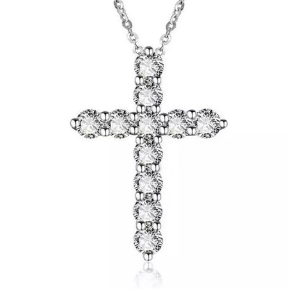 925 Sterling Silver Cross Pendant Necklace