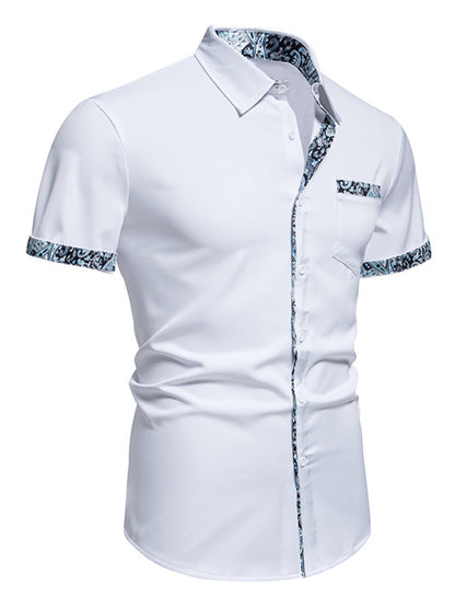 Men's Button Up Short Sleeve Shirt