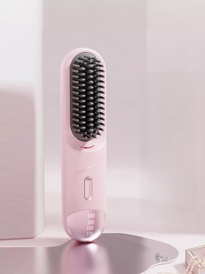 Portable Heated Straightening Comb with Temperature Control