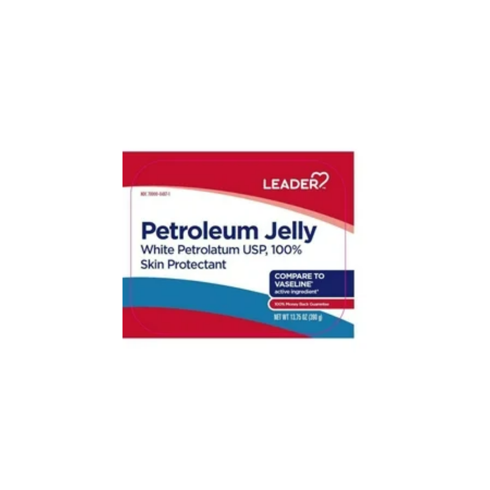 Leader Petroleum Jelly White Petrolatum Skin Protectant (13.75 oz)