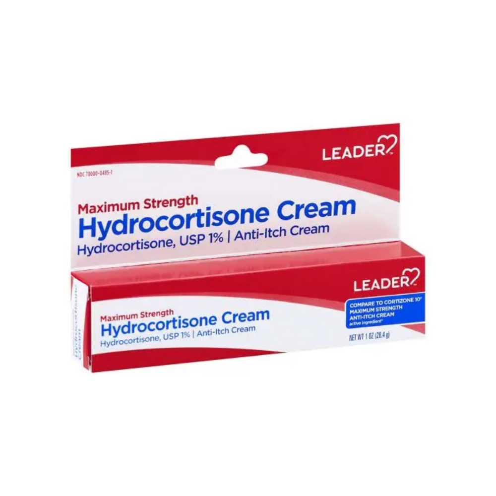 Leader Hydrocortisone Maximum Strength Cream 1% (1 oz)