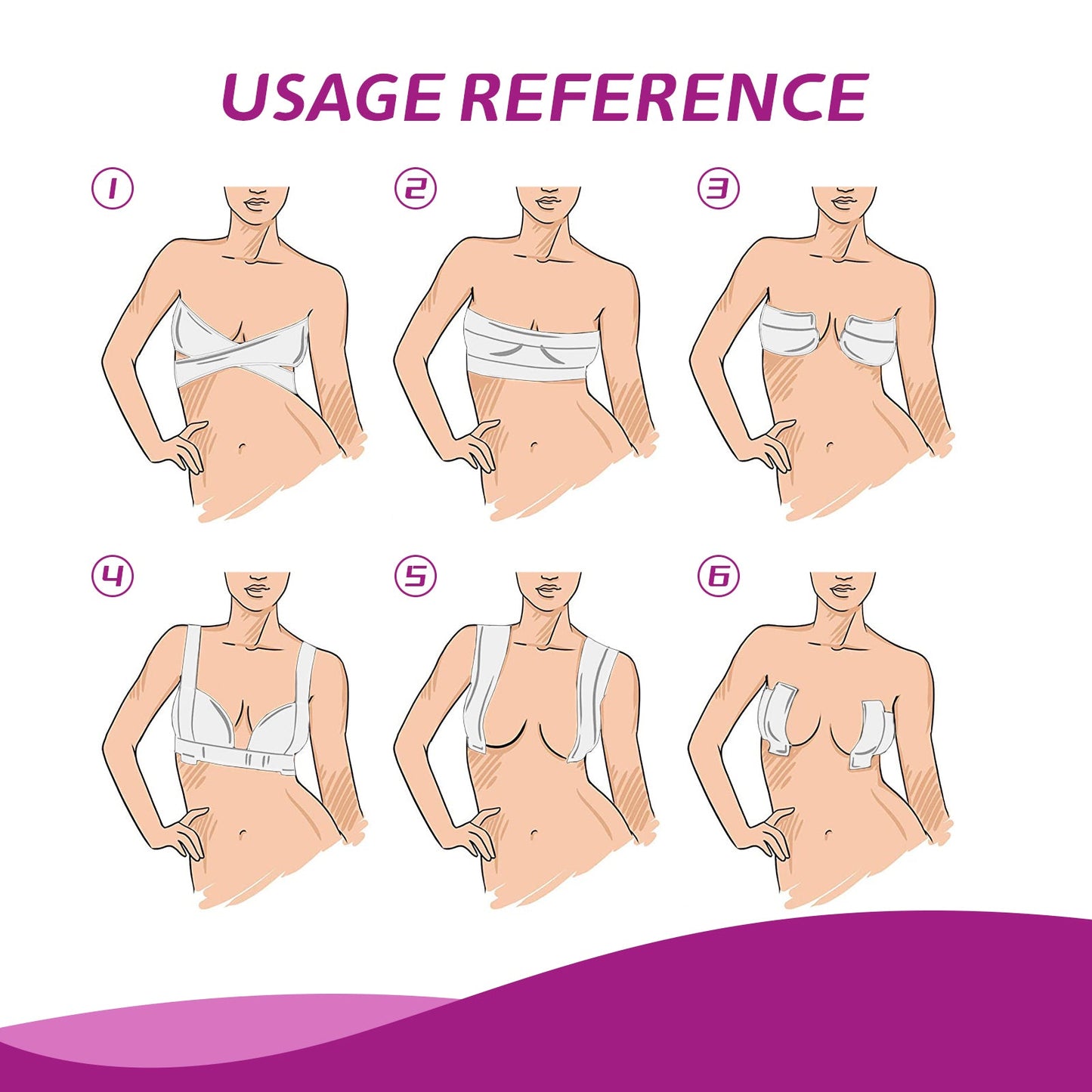 Jaysuing Invisible Chest Lift Gather Your Chest To Prevent Exposure And Sag Breathable Invisible Chest Lift Bandage