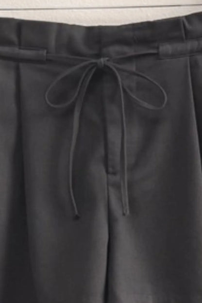 HYFVE High-Waisted Washed Twill Paperbag Shorts