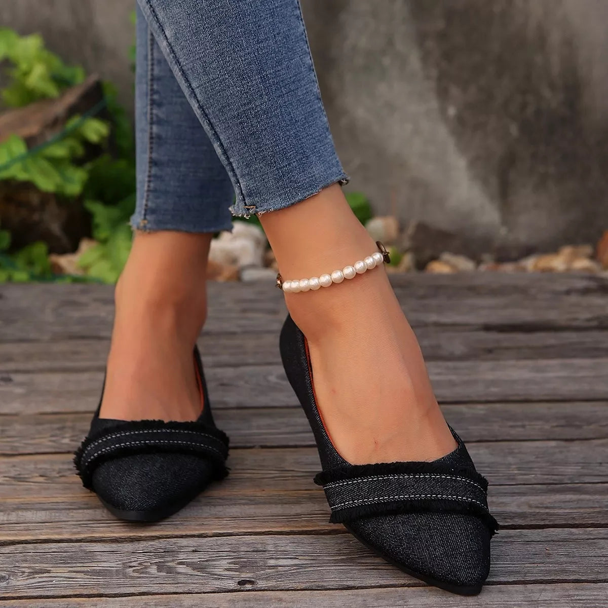Point Toe Slip-Ons