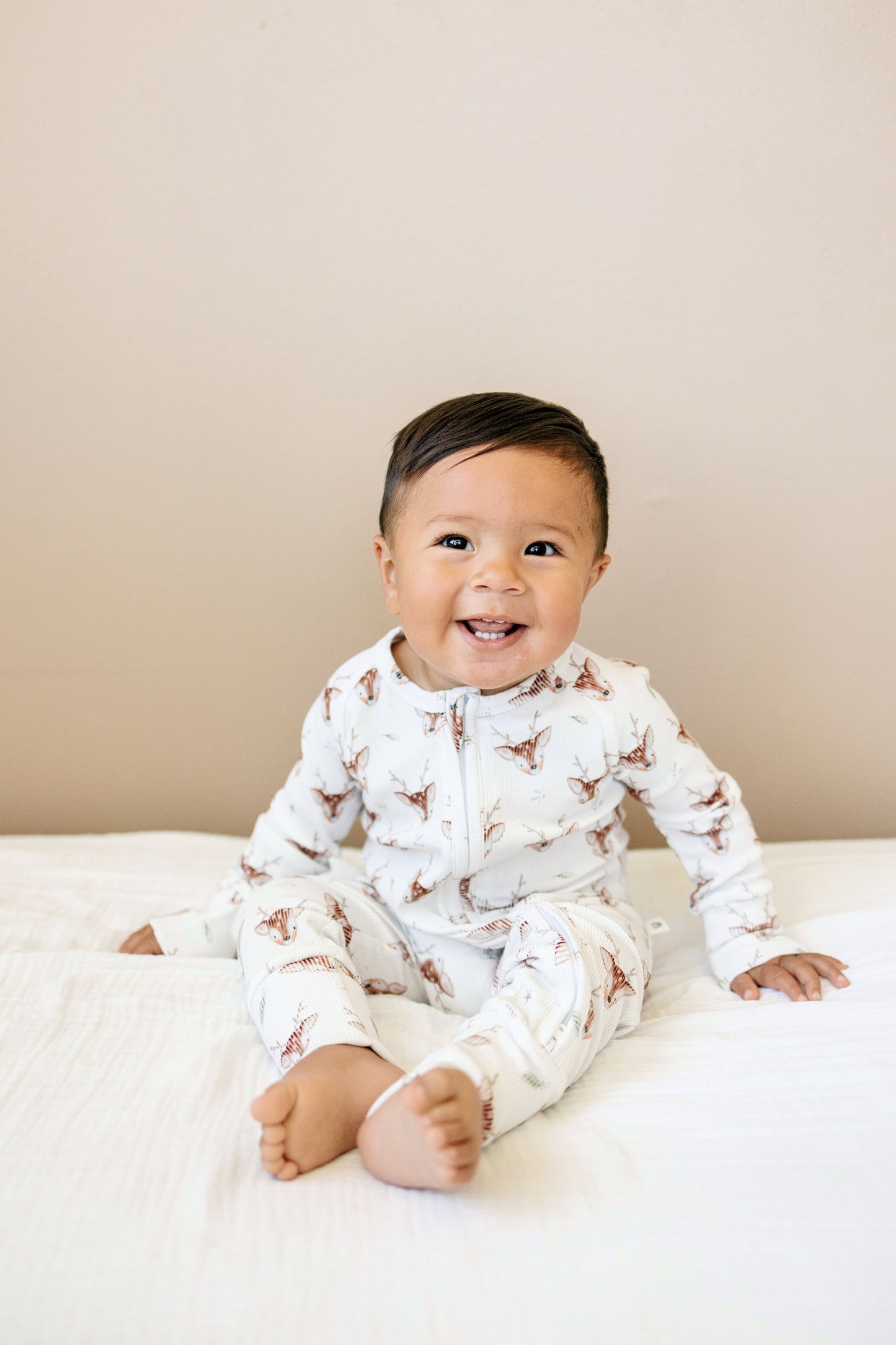 Reindeer Games Ribbed Bamboo Zippy Pajamas