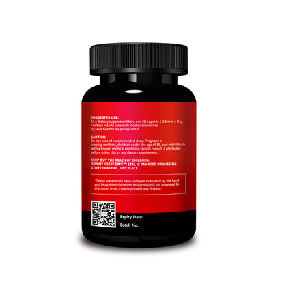 NAXTTII Natural Fuel For Men Supplement With Tongkat Ali, Maca Root, Ginseng To Boost Circulation, Energy, Stamina, Drive And Performance 90 Capsules