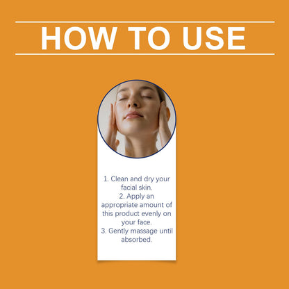 OUHOE Vitamin C Facial Gel Cream, Gentle Nourishing, Brightening, Moisturizing, Hydrating And Light Line Moisturizing Skin Cream