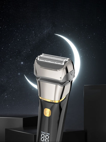 Rechargeable Electric Shaver with LED Display