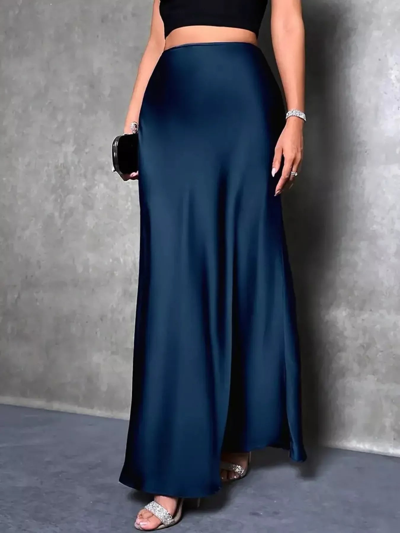 Satin Maxi Skirt