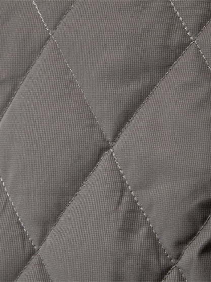 Men's Quilted Snap Down Long Sleeve Jacket