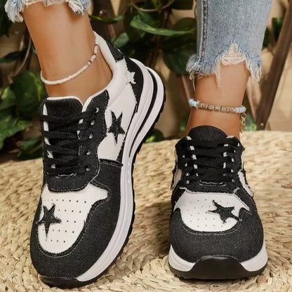 Star Lace Up Sneakers