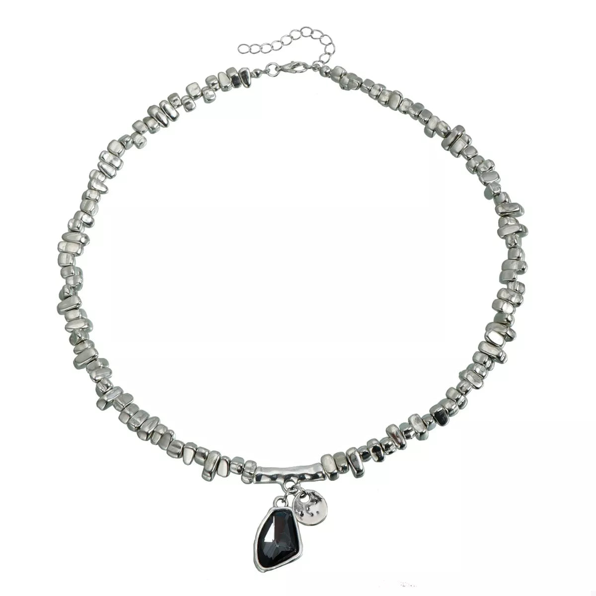 Silver-Plated Minimalist Pendant Necklace