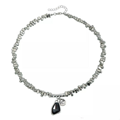 Silver-Plated Minimalist Pendant Necklace