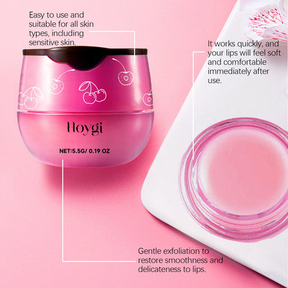 Hoygi Cherry Lip Mask, Lip Repair, Anti-Cracking, Moisturizing And Fading Lip Lines Lip Care