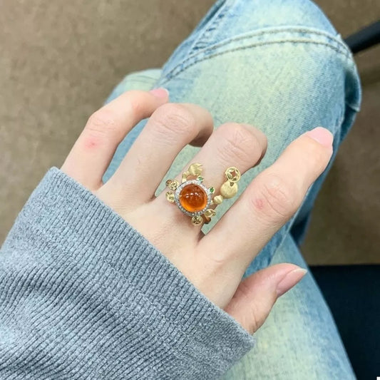 18K Gold-Plated Crab Ring
